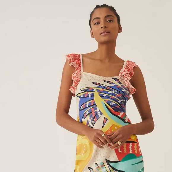 Ruffled Floral Maxi Dress - Picture 14 of 16